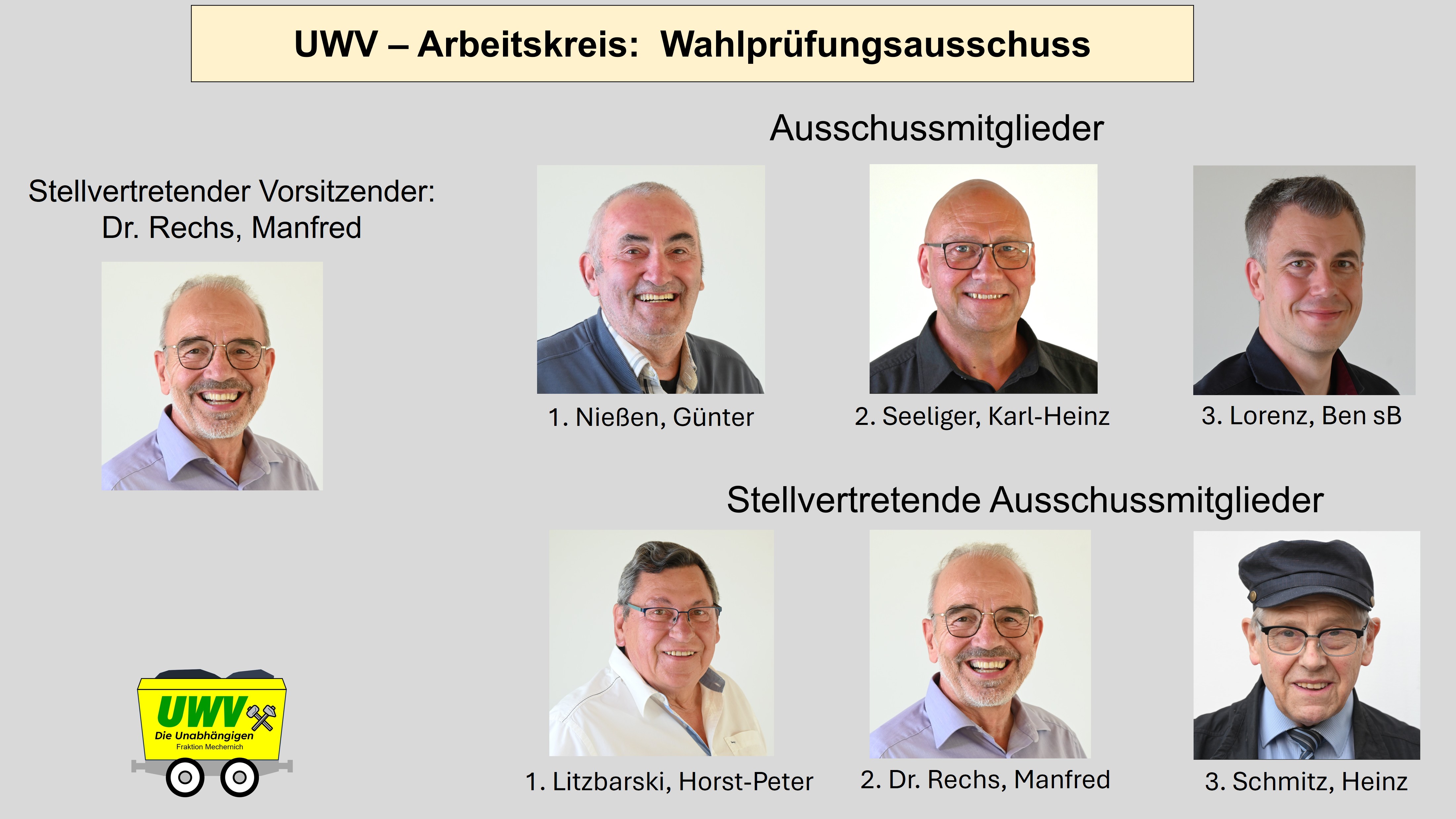 UWV - Wahlprüfungsausschuss